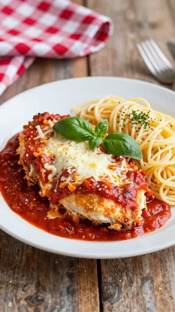 Bife á parmegiana frango
